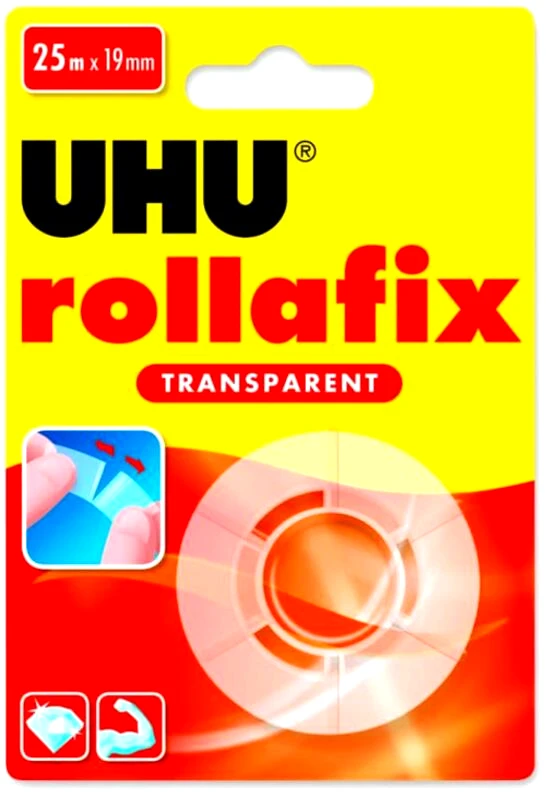 UHU UHU Rollafix Διάφανη Κολλητική Ταινία Ανταλλακτικό 25x19mm (35327)