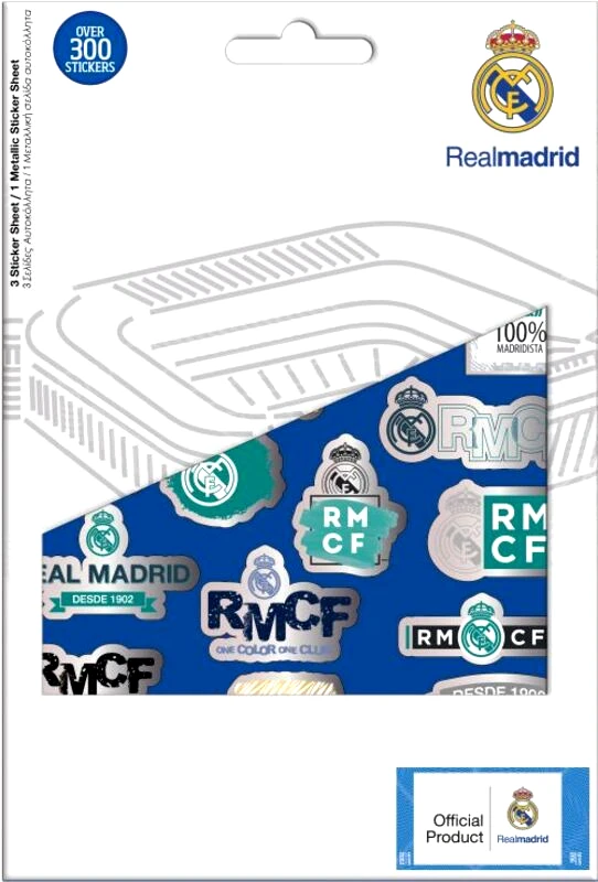 Διακάκης Real Madrid Αυτοκόλλητα Μπλοκ 14,5x21,5cm (0170563)