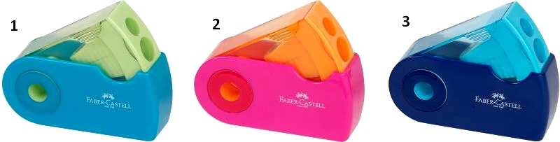 Faber Castell Faber Castell Ξύστρα Sleeve Διπλή Δίχρωμη-3 Χρώματα (12309830)