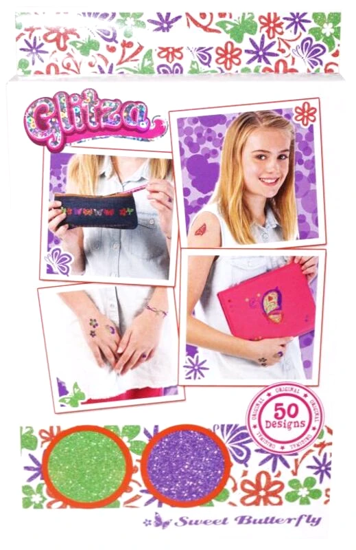 Glitza Fashion Glitza Tattoo Sweet Butterfly-50 Σχέδια (7613)