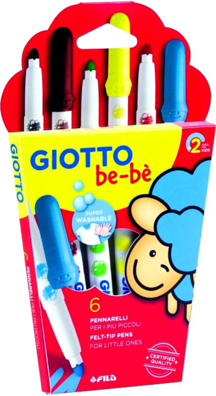 Giotto Giotto 6 Μαρκαδόροι Bebe (466600)