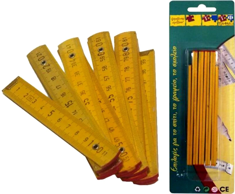 Μέτρο Ξύλινο Σπάστό 10cm/1m (Σ0950.1)