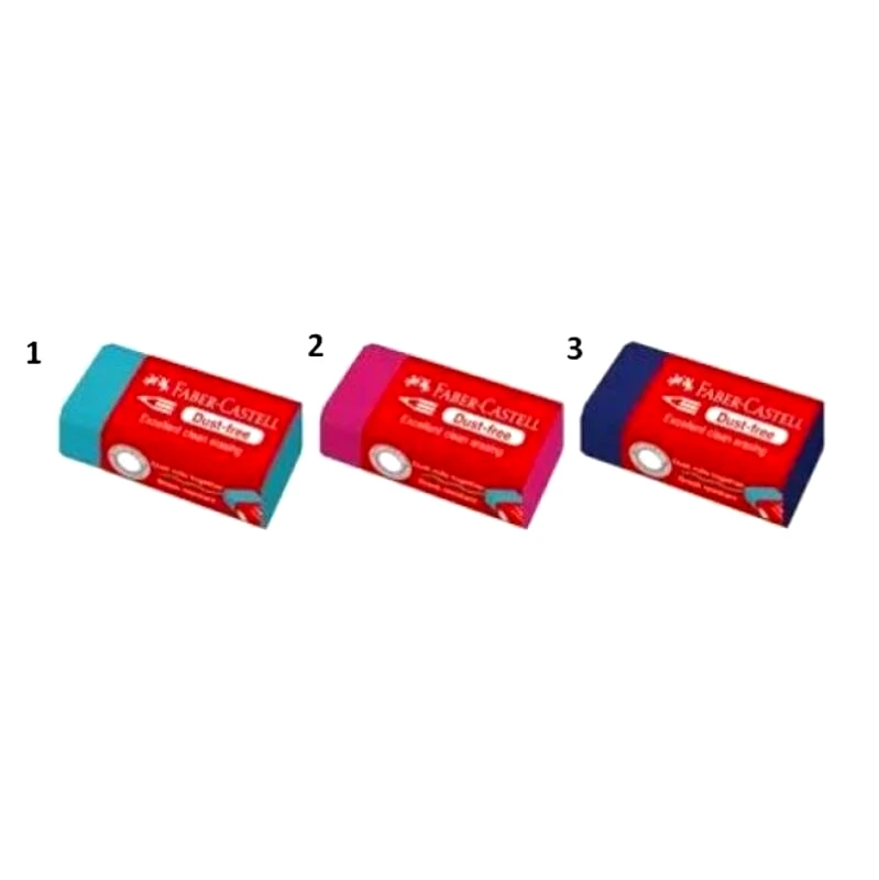 Faber Castell Faber Castell Γόμα Dust Free Mεσαία Με Sleeve - 3 Χρώματα (12309815)