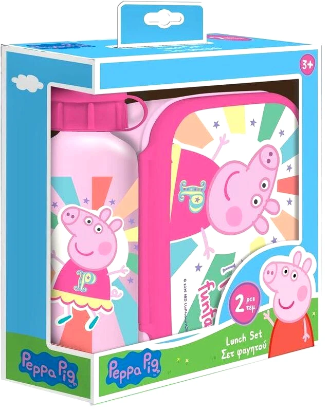 Διακάκης Peppa Pig Φαγητοδοχείο-Παγούρι Αλουμινίου Σετ (000482830)