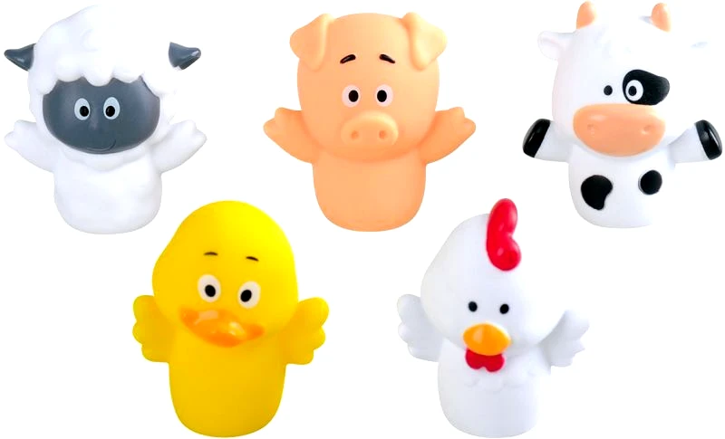 Playgo Playgo Ζωάκια Happy Finger Puppets - 2 Σχέδια (1880)