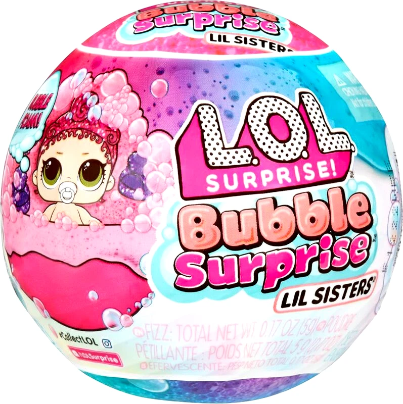 MGA Entertainment L.O.L Surprise Bubble Surprise Κούκλα Αδερφούλα-1 Τμχ (119814EU)