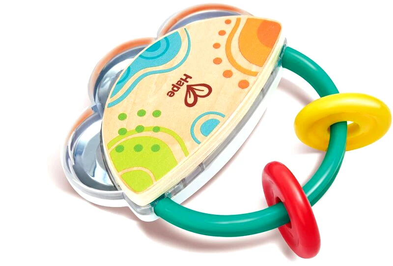 Hape Hape Early Explorer Ξύλινη Κουδουνίστρα Tiny Rattle (E0128K)
