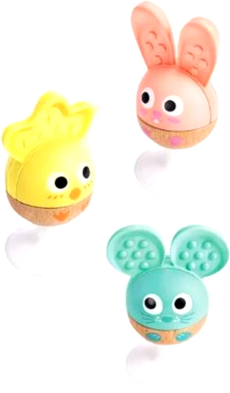 Hape Hape Early Explorer Ξύλινη Κουδουνίστρα Ζωάκια Cheery Critter Rattle (E0123)