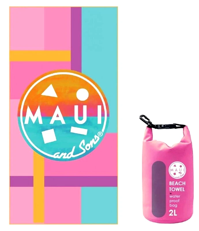 Maui Πετσέτα Θαλάσσης Maui 90x180cm Original Surf-R Αδιάβροχη Θήκη (4953)