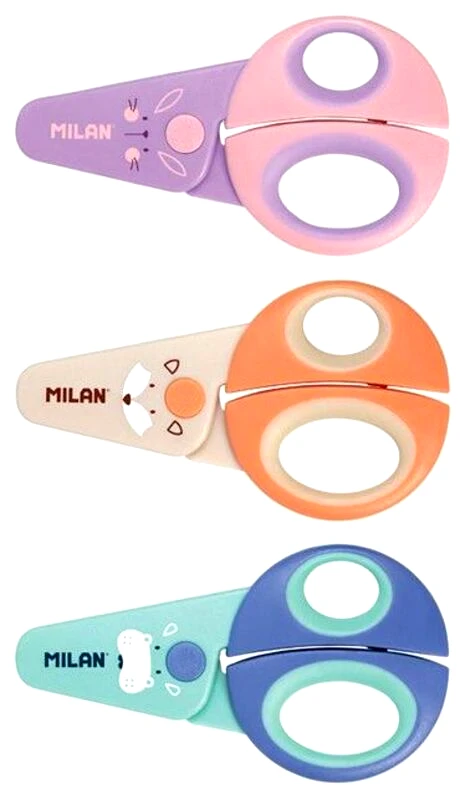 Milan Ψαλίδι Παιδικό Funny 12,2cm-3 Σχέδια-1Τμχ (14690716)
