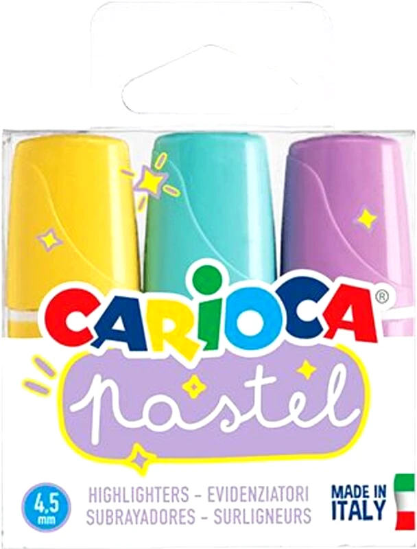 Carioca Carioca Υπογραμμιστές Mini Pastel 3Τμχ (239.431.686)