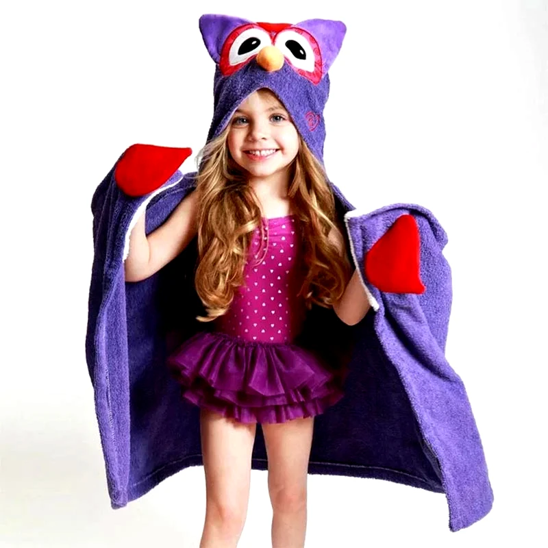 Zoocchini Παιδική Πετσέτα Με Κουκούλα Zoocchini Olive The Owl