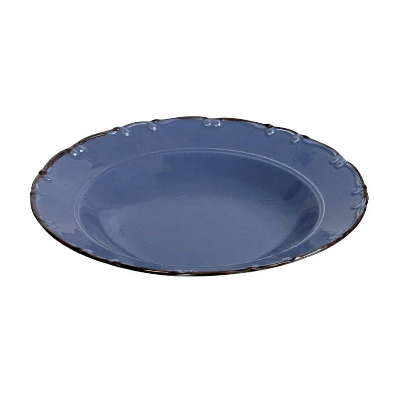 Espiel Πιάτο Φαγητού Βαθύ (Φ23) Espiel Liana Blue TLZ104K6