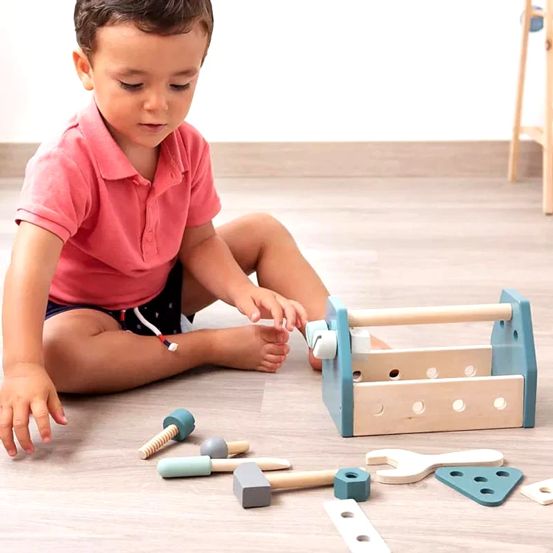 Kiokids Ξύλινο Παιχνίδι Ρόλων Kiokids Εργαλειοθήκη Μπλε 3141