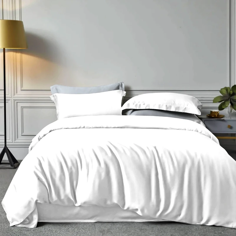 Rythmos Home Σεντόνια Υπέρδιπλα (Σετ) Rythmos Bamboo White