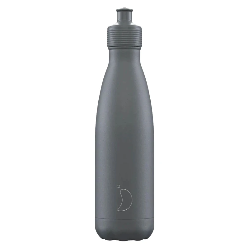 Chilly's Μπουκάλι Θερμός 500ml Chilly's Με Sport Πώμα Grey