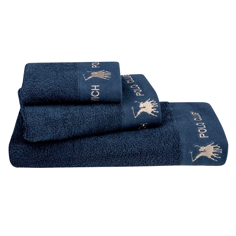 Greenwich Polo Club Πετσέτες Μπάνιου (Σετ 3τμχ) Greenwich Polo Club 2666 Blue 480gsm