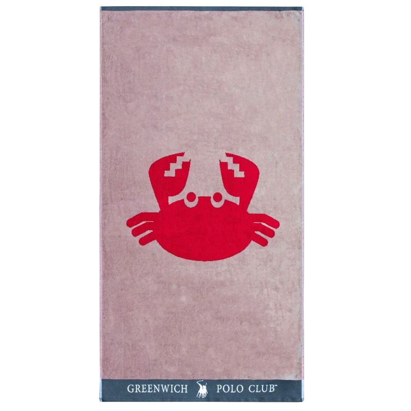 Greenwich Polo Club Παιδική Πετσέτα Θαλάσσης (70x140) Greenwich Polo Club 3661 Beige