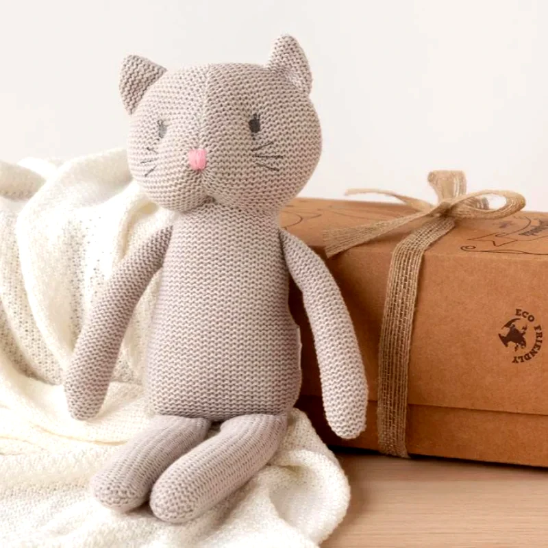 Kiokids Λούτρινο Ζωάκι Kiokids Cotton Friends Γατάκι 3106