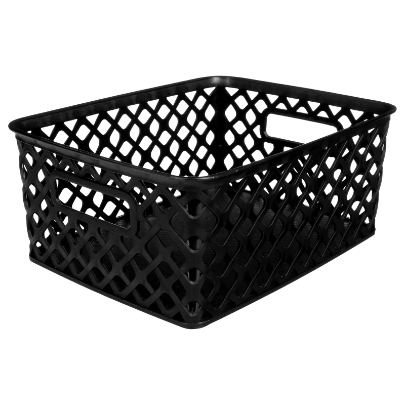 Spitishop Καλάθι Αποθήκευσης (20x25.6x10.5) F-V Folk Black 138800A