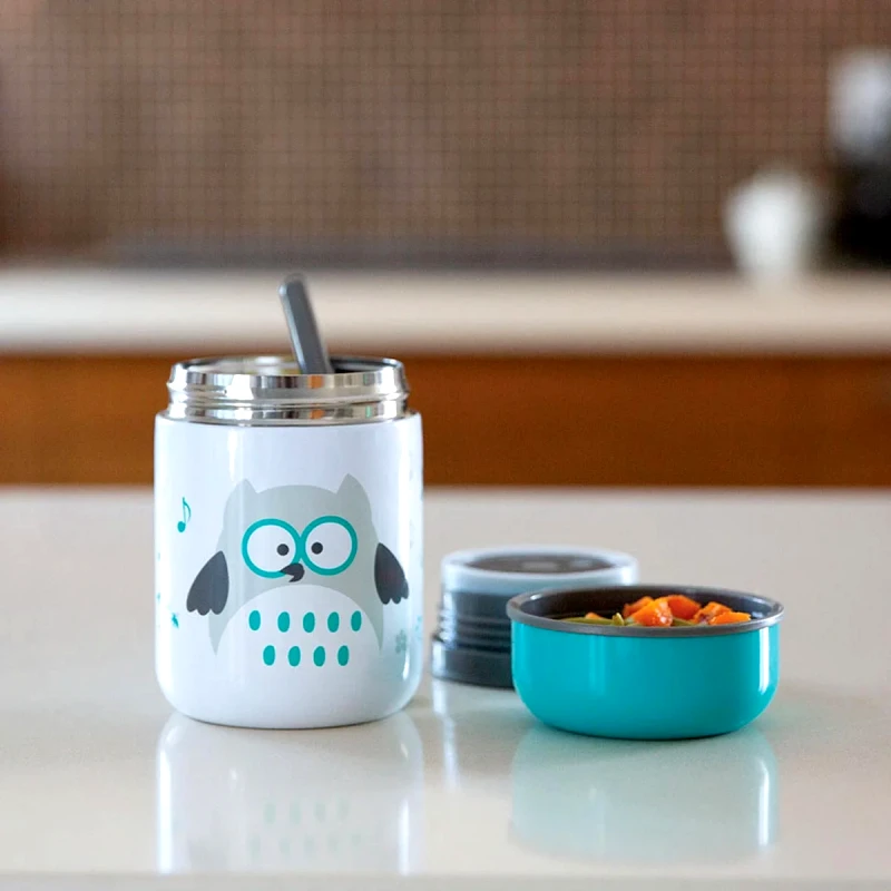 Bbluv Βρεφικό Θερμός Φαγητού 300ml Με Κουτάλι Bbluv B0122-A Aqua Blue