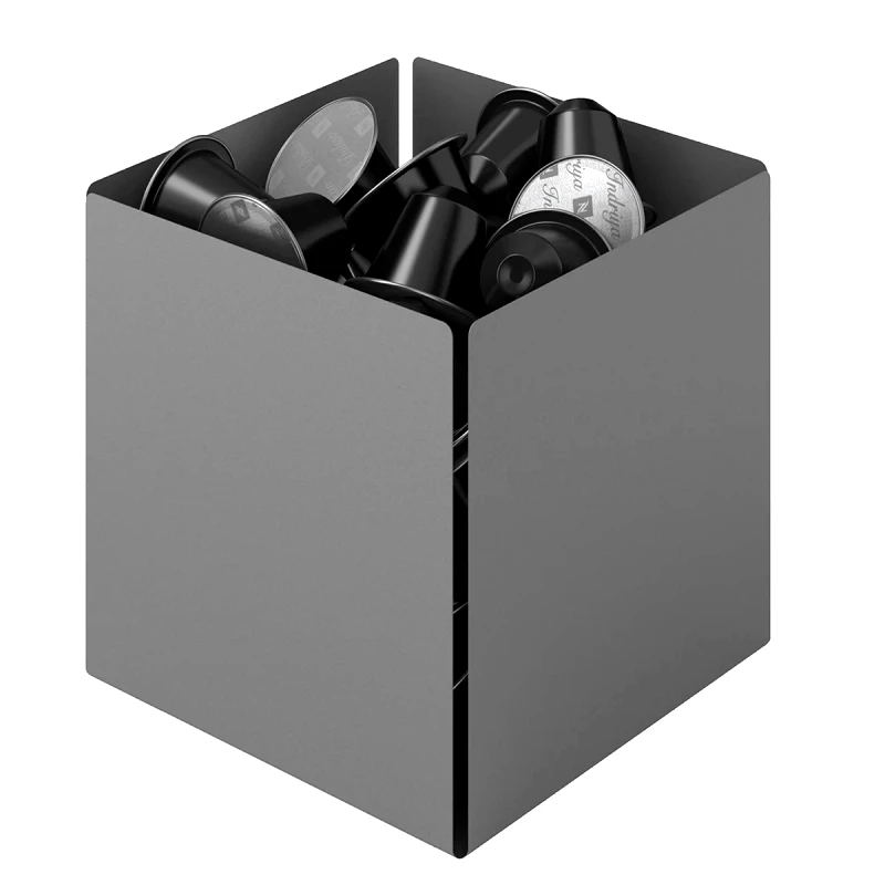 Pam & Co Θήκη Για Κάψουλες Καφέ (13x13x13) Pam & Co 116-163 Matt Concrete Grey