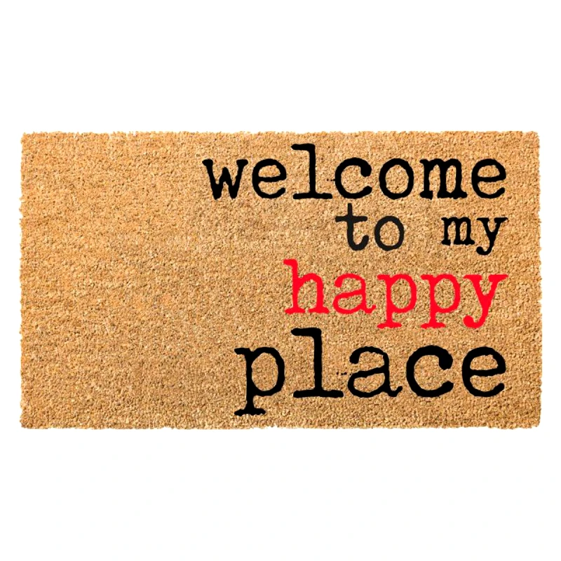 Velcoc Πατάκι Εισόδου (40x70) Velcoc Welcome To My Happy Place