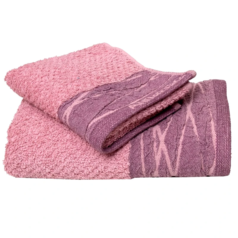 Anna Riska Πετσέτες Μπάνιου (Σετ 3τμχ) Anna Riska Nefeli Pink 600gsm