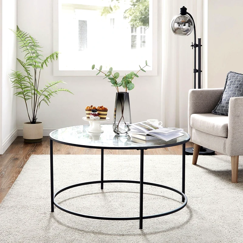 Vasagle Τραπέζι Σαλονιού (Φ84x45.5) Vasagle LGT021B01