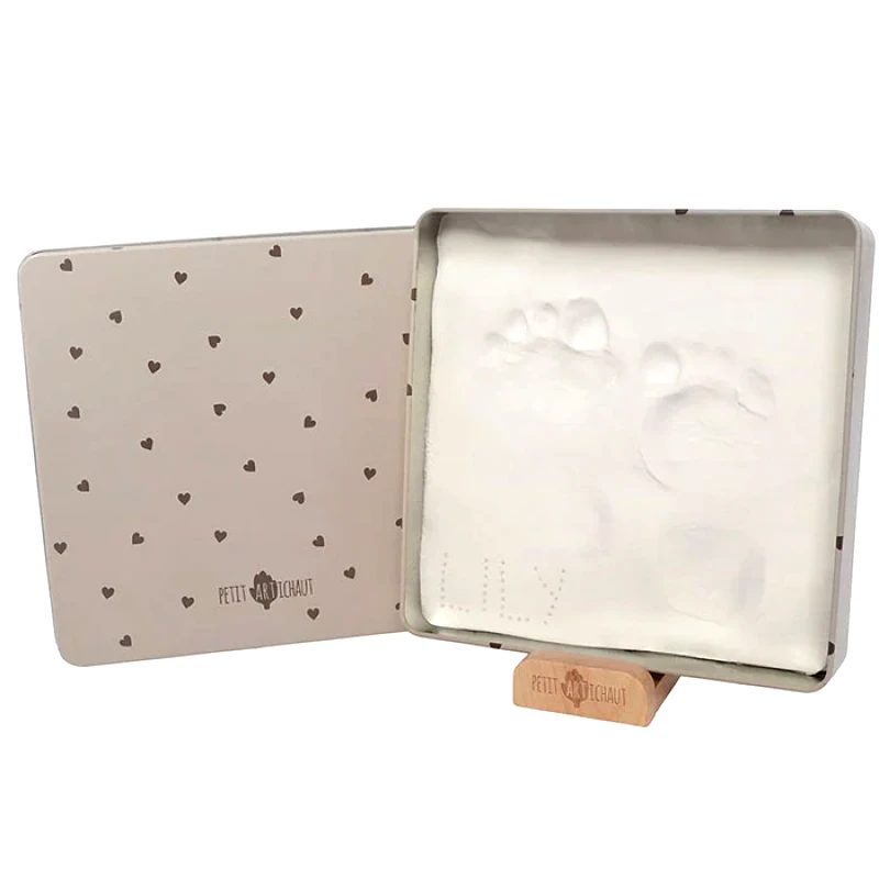 Petit Artichaut Αναμνηστικό Αποτύπωμα Μωρού (16x16x3.5) Petit Artichaut Pretty Hearts PA1401