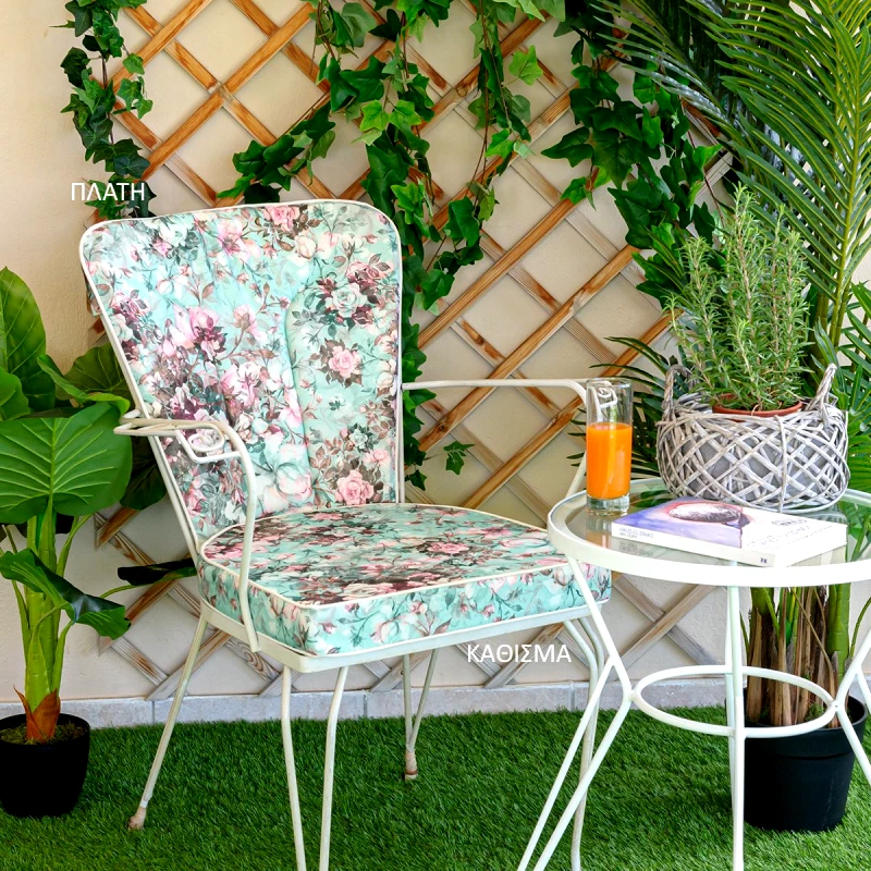 Be Comfy Μαξιλάρι Καθίσματος Φερ Φορζέ Be Comfy Floral Petrol 8001