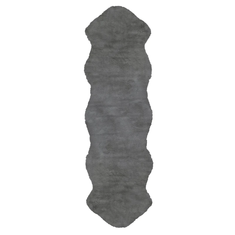 Βιοκαρπέτ Γούνινο Χαλί Διαδρόμου (60x220) Βιοκαρπέτ Lapin Skin 04 Grey