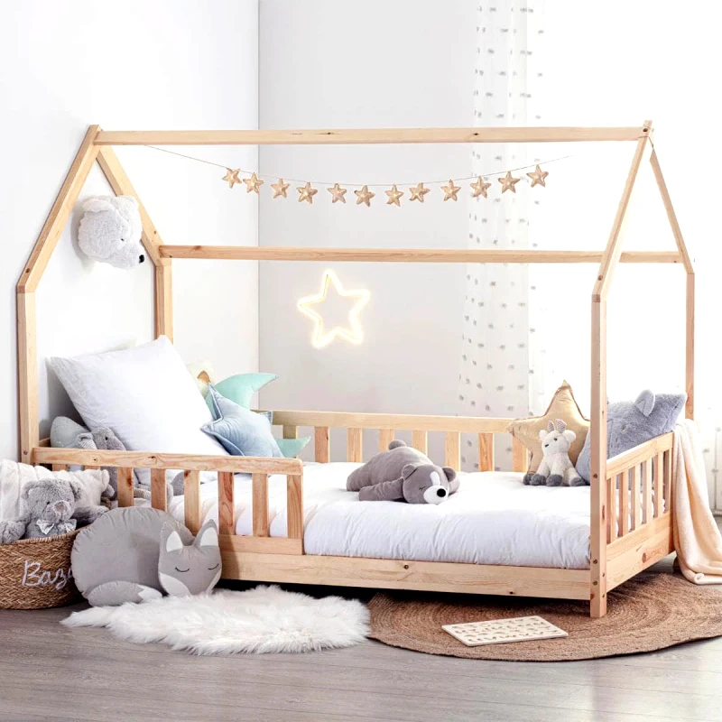 Spitishop Παιδικό Κρεβάτι Montessori (90x190) A-S Bosco Natural 174154