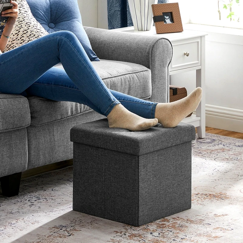 Songmics Σκαμπό Με Αποθηκευτικό Χώρο (38x38x38) Songmics LSF27Z