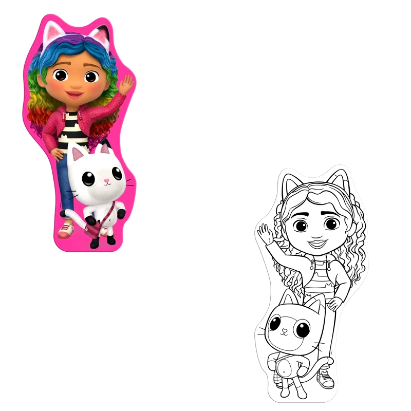 Luna Toys Παζλ Χρωματισμού Με 52 Κομμάτια 2 Όψεων Luna Toys Gabbys Dollhouse