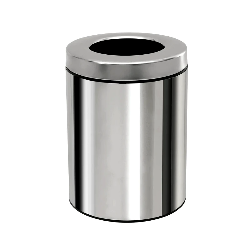 Pam & Co Καλάθι Απορριμμάτων (Φ21x28) Pam & Co 5lt 2128 Inox