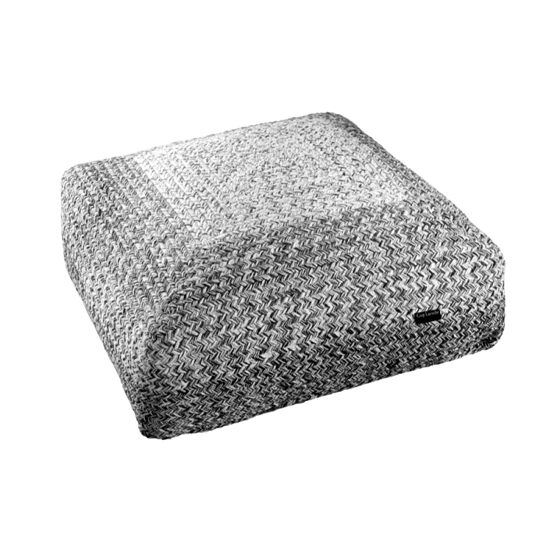 Guy Laroche Πουφ (50x50x25) Guy Laroche Boho Shades Grey