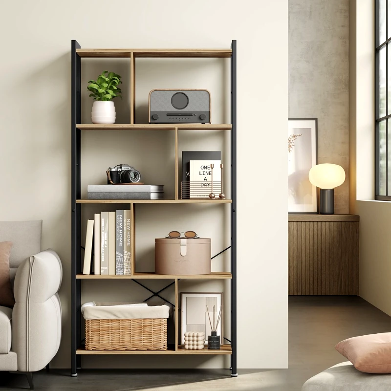 Vasagle Ραφιέρα Δαπέδου 8 Θέσεων (74x30x154.5) Vasagle LBC012B50