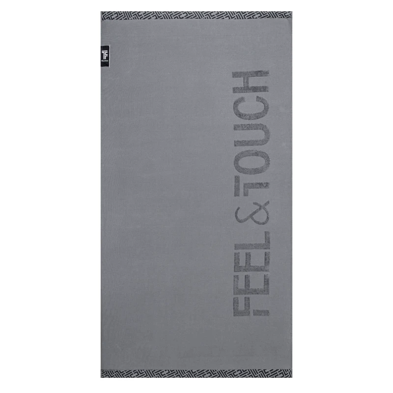 Feel & Touch Πετσέτα Θαλάσσης (90x180) Feel & Touch Sunny Anthracite