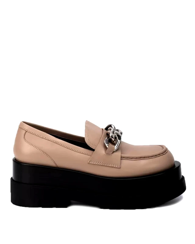Jeffrey Campbell Γυναικεία Loafers με Μεταλλική Αγκράφα Jeffrey Campbell - Recess - Pl Le