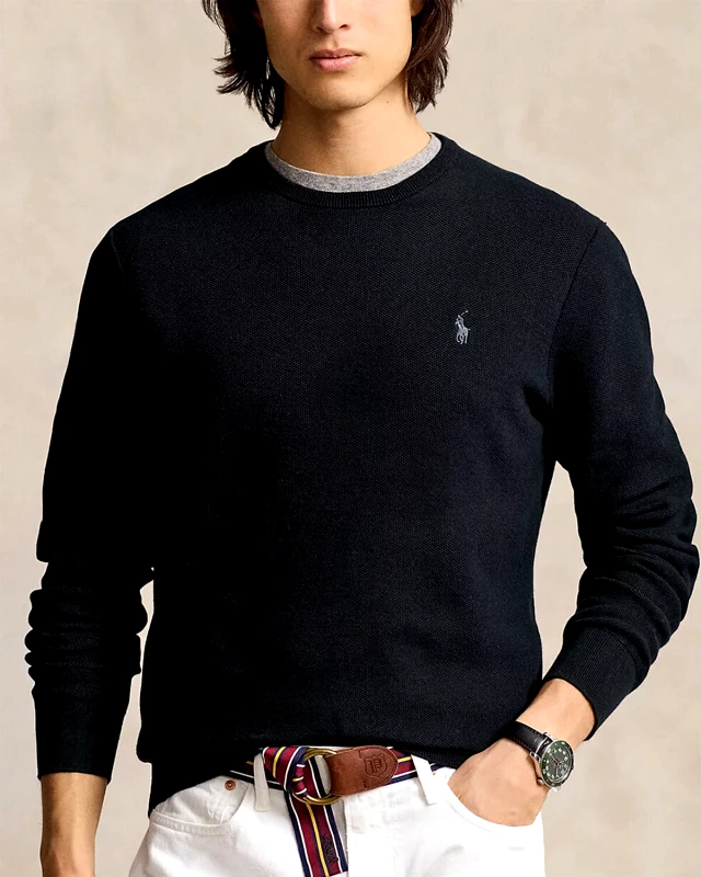 POLO RALPH LAUREN Ανδρική Μπλούζα Πουλόβερ Polo Ralph Lauren - Lstxtcnpp-Long Sleeve 710918163508 001