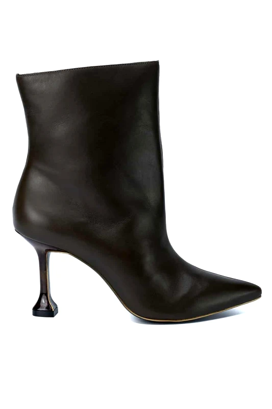 GOLD&ROUGE Γυναικεία Μποτάκια με Ιδιαίτερο Τακούνι Gold&Rouge - Lopili