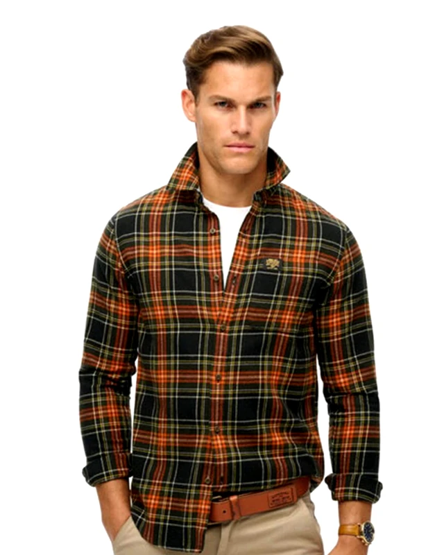 SUPERDRY Ανδρικό Μακρυμάνικο Πουκάμισο Superdry - D2 Ovin Lumberjack