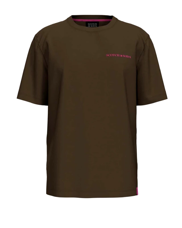 SCOTCH & SODA Unisex Κοντομάνικη Μπλούζα Scotch & Soda - Organic Cotton Crewneck