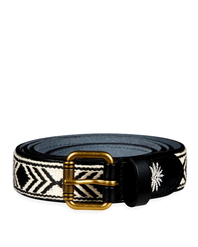 SCOTCH & SODA Unisex Ζώνη Scotch & Soda - Embroidered Leather