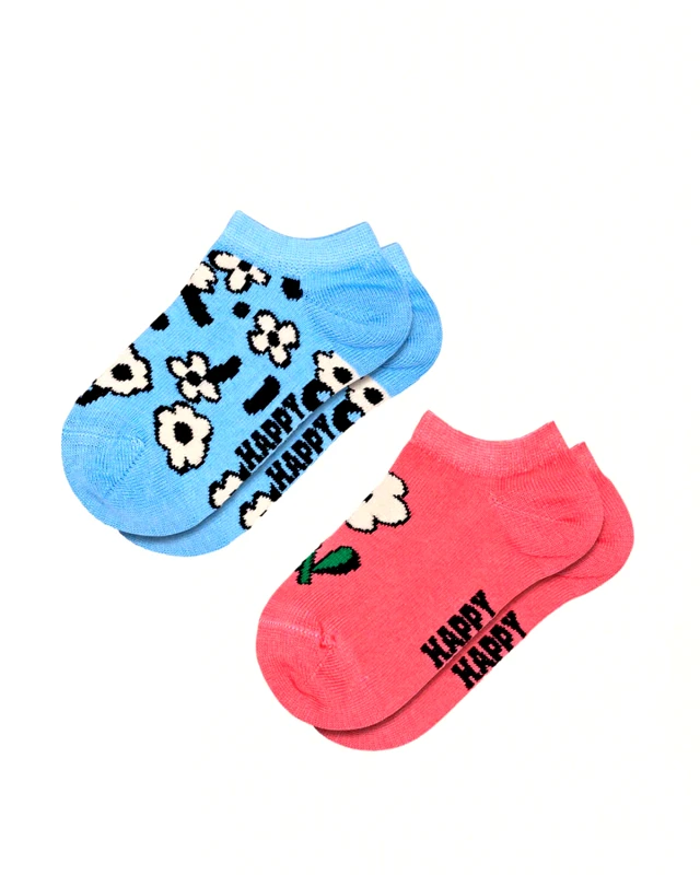 HAPPY SOCKS Παιδικό Set Κάλτσες Happy Socks 2 Ζευγάρια - Kids Flowers Low