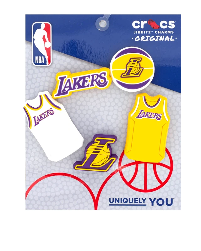 CROCS Unisex Διακοσμητικά Pins Crocs 5 Τεμάχια - NBA Los Angeles Lakers
