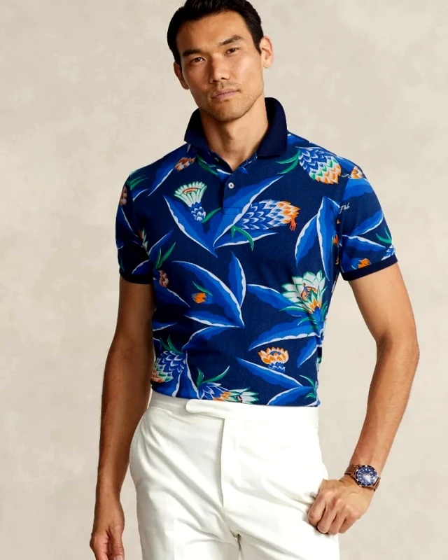 Ανδρική Κοντομάνικη Polo Μπλούζα Polo Ralph Lauren - Sskccmslm4 φωτογραφία