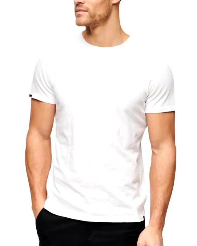 SUPERDRY Ανδρική Κοντομάνικη Μπλούζα Superdry - D2 Stud Crew Neck Slub