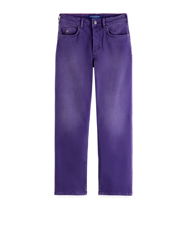 SCOTCH & SODA Γυναικείο Τζιν Παντελόνι Scotch & Soda - The Sky High Rise Straight – Garment Dyed Colours